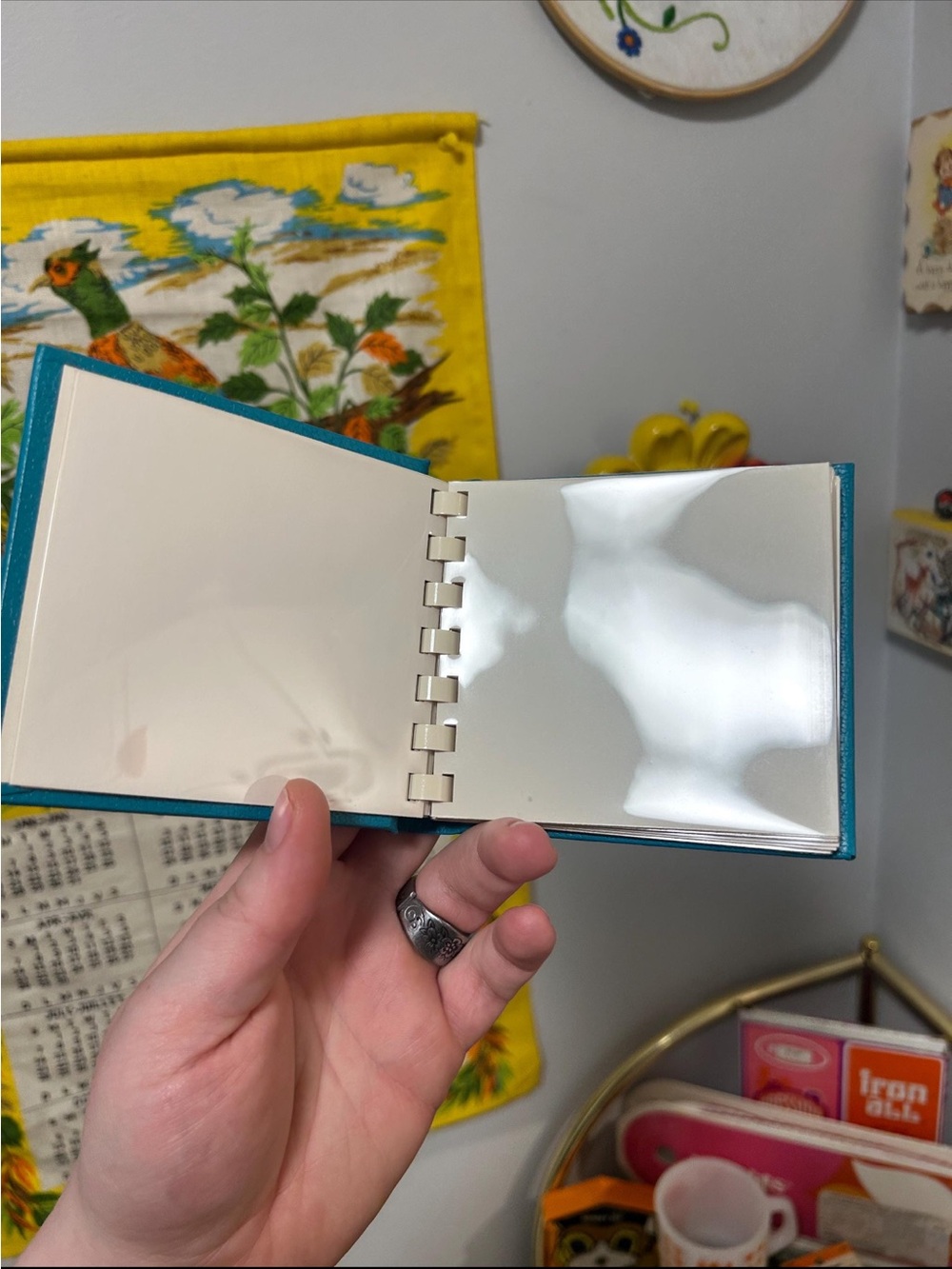 Vintage Blue and Yellow Mini Polaroid Photo Album NIB - Picture 5 of 6